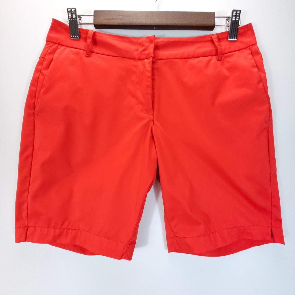 Three Sixty Six Golf Shorts Womens 2 Orange‎ Skate Performance Activewear